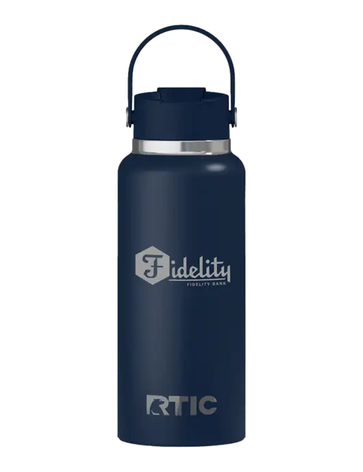 RTIC Outback 32 oz Navy Bottle w/Fidelity Bank Logo