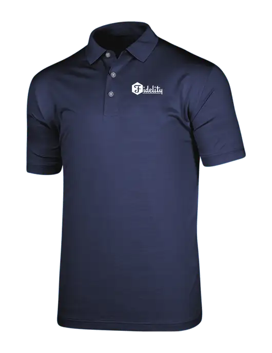 Callaway Vibrant Navy Ventilated Polo w/Fidelity Bank Logo