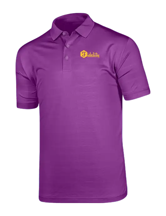 Callaway Vibrant Purple Ventilated Polo w/Fidelity Bank Logo