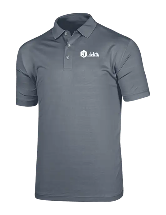 Callaway Vibrant Light Grey Ventilated Polo w/Fidelity Bank Logo