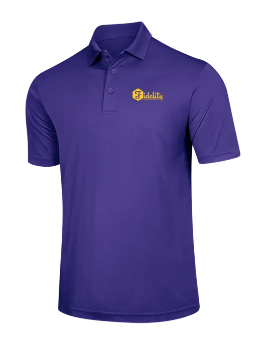 Purple PosiCharge Competitor Polo w/Fidelity Bank Logo