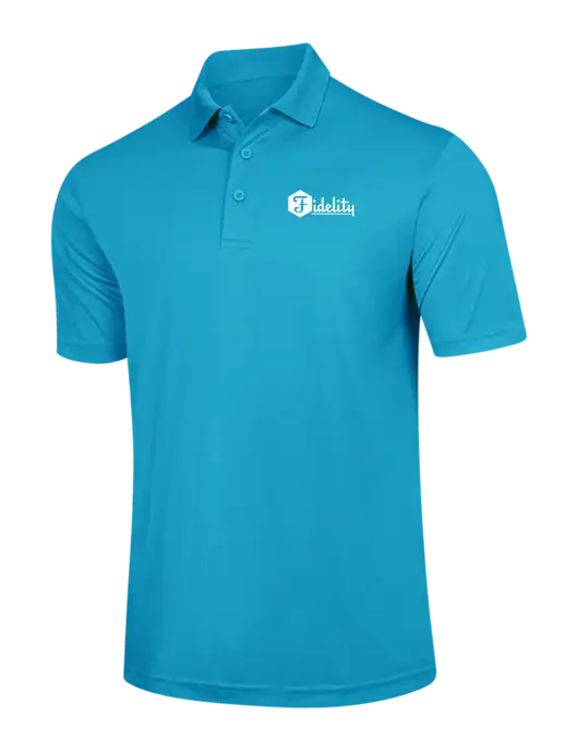 Sapphire Blue PosiCharge Competitor Polo w/Fidelity Bank Logo