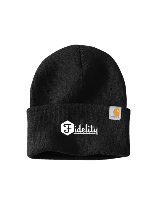 Carhartt Black Watch Cap 2.0 w/Fidelity Bank Logo