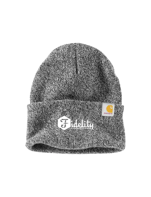 Carhartt Medium Grey Heather Watch Cap 2.0 w/Fidelity Bank Logo