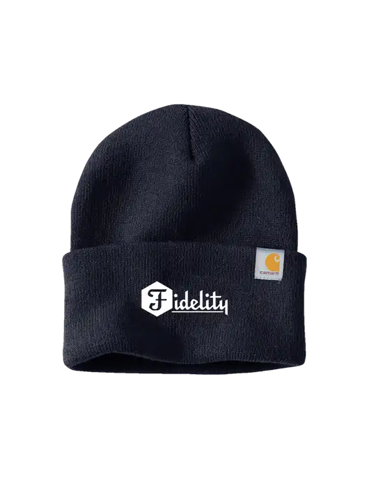Carhartt Navy Watch Cap 2.0 w/Fidelity Bank Logo