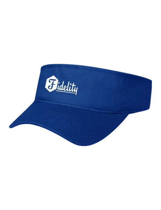 Royal Cap Visor w/Fidelity Bank Logo