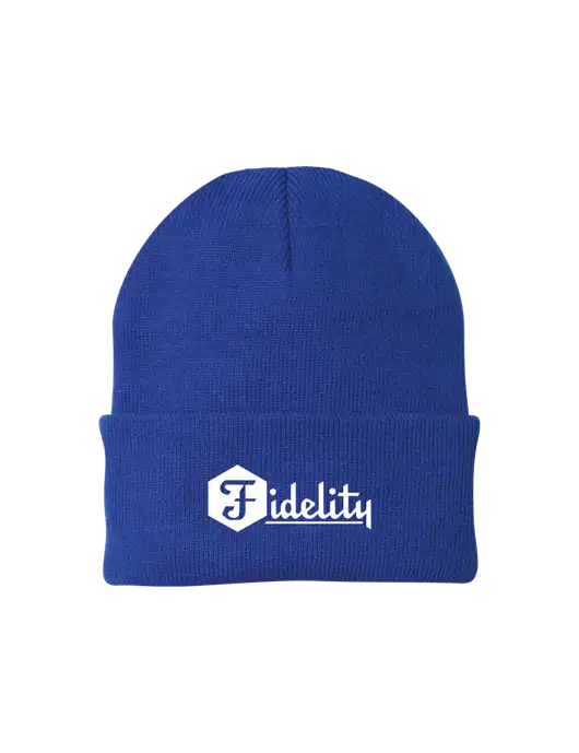 Royal Knit Cap w/Fidelity Bank Logo