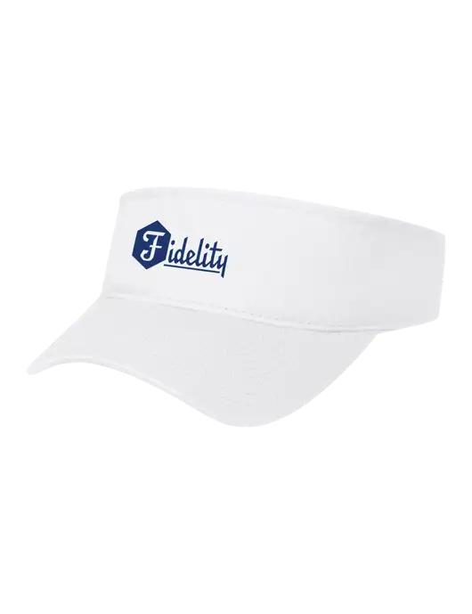 White Cap Visor w/Fidelity Bank Logo