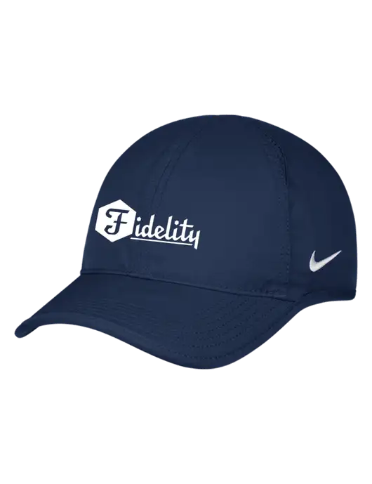 Nike Navy Featherlight Cap w/Fidelity Bank Logo