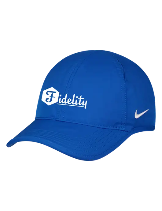 Nike Royal Featherlight Cap w/Fidelity Bank Logo