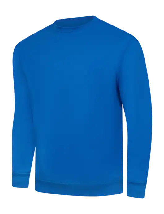 True Royal 9 oz 50/50 Cotton/Poly Crew Sweatshirt w/Fidelity Bank Logo