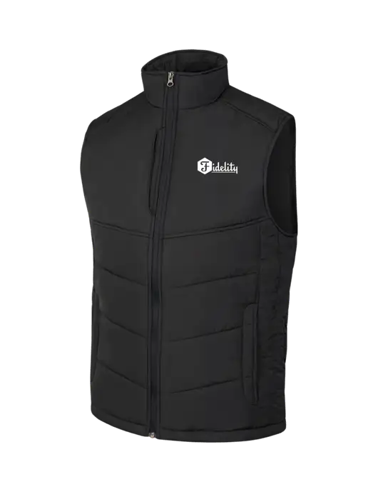 Black/Black Puffy Vest w/Fidelity Bank Logo