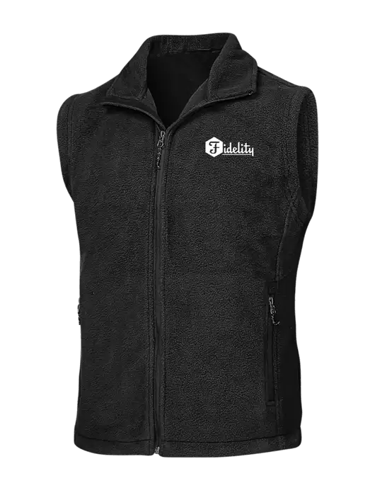 Black Fleece Vest w/Fidelity Bank Logo