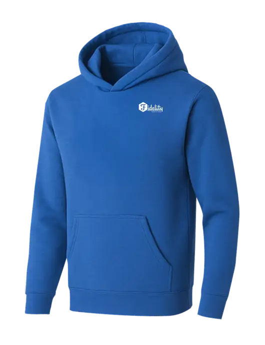 BELLA+CANVAS Royal Sponge Fleece Pullover Hoodie w/Fidelity Bank Logo