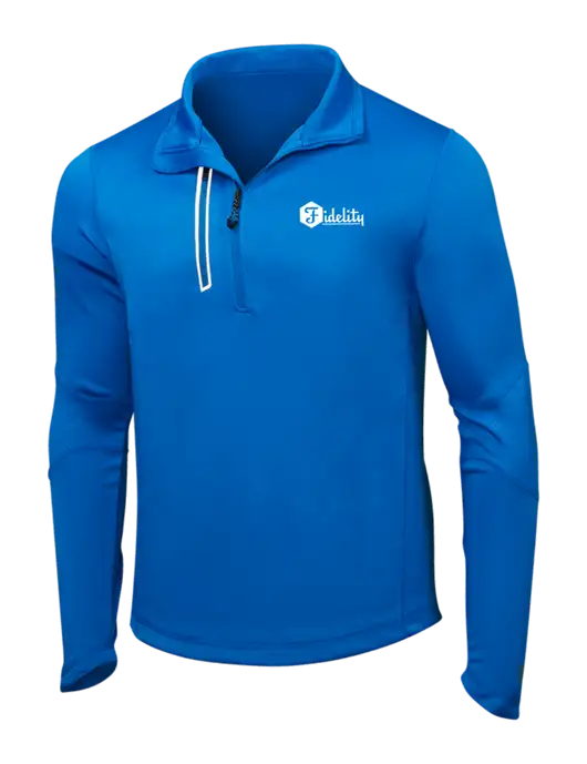 OGIO Electric Blue Endurance Fulcrum 1/4 Zip w/Fidelity Bank Logo
