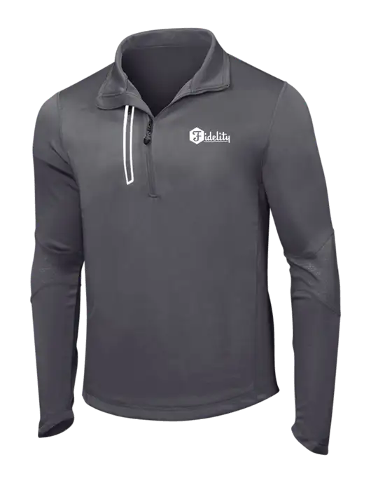OGIO Gear Grey Endurance Fulcrum 1/4 Zip w/Fidelity Bank Logo