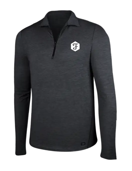 OGIO Blacktop Heather Endurance Force 1/4 Zip w/Fidelity Bank Logo