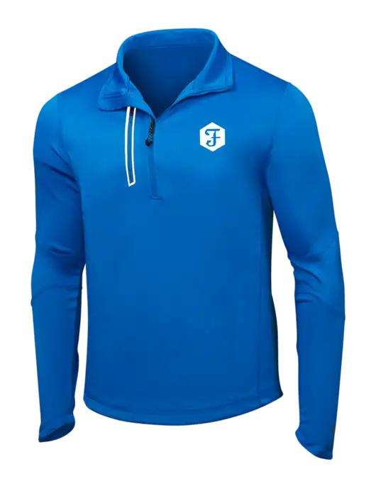 OGIO Electric Blue Endurance Fulcrum 1/4 Zip w/Fidelity Bank Logo