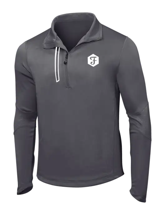 OGIO Gear Grey Endurance Fulcrum 1/4 Zip w/Fidelity Bank Logo