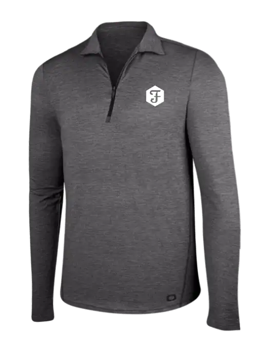 OGIO Gear Grey Heather Endurance Force 1/4 Zip w/Fidelity Bank Logo