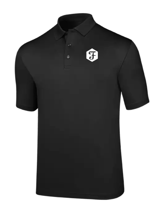 Callaway Opti-Dri Black Chev Polo w/Fidelity Bank Logo