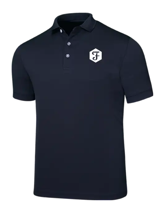 Callaway Ottoman Navy Polo w/Fidelity Bank Logo