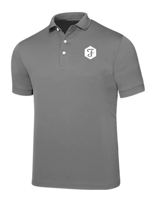 Callaway Ottoman Medium Grey Polo w/Fidelity Bank Logo