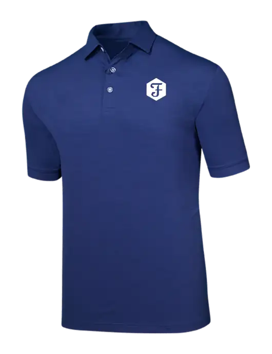 Callaway Navy Fashion Tonal Polo w/Fidelity Bank Logo