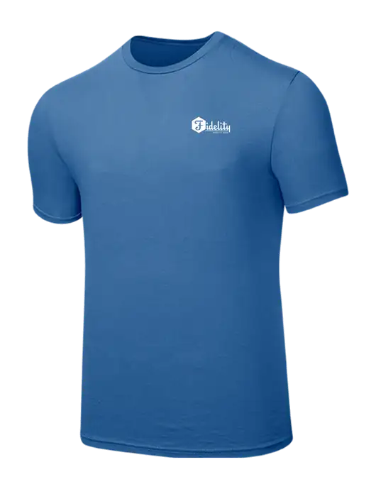 Seriously Soft Light Navy T-Shirt w/Fidelity Bank Logo