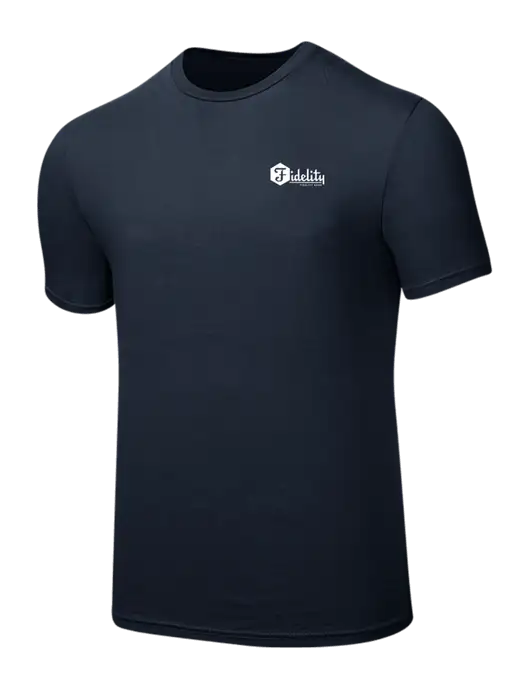 Seriously Soft Navy T-Shirt w/Fidelity Bank Logo