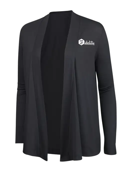 Smoke Grey Womens Concept Cardigan w/Fidelity Bank Logo
