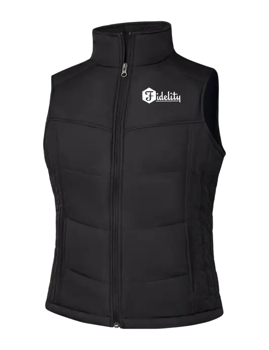 Womens Black/Black Vest w/Fidelity Bank Logo