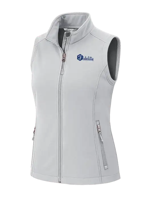 Marshmellow Womens Core Soft Shell Vest w/Fidelity Bank Logo