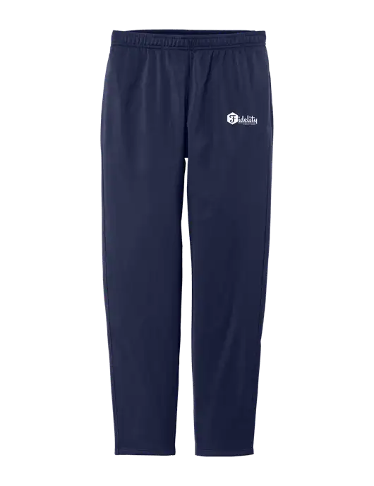 Womens Tricot Navy Track Jogger w/Fidelity Bank Logo