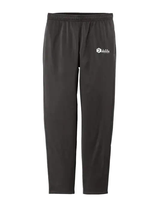Womens Tricot Very Dark Grey Track Jogger w/Fidelity Bank Logo