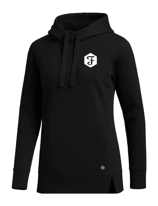 OGIO Black Womens Luuma Pullover Fleece Hoodie w/Fidelity Bank Logo