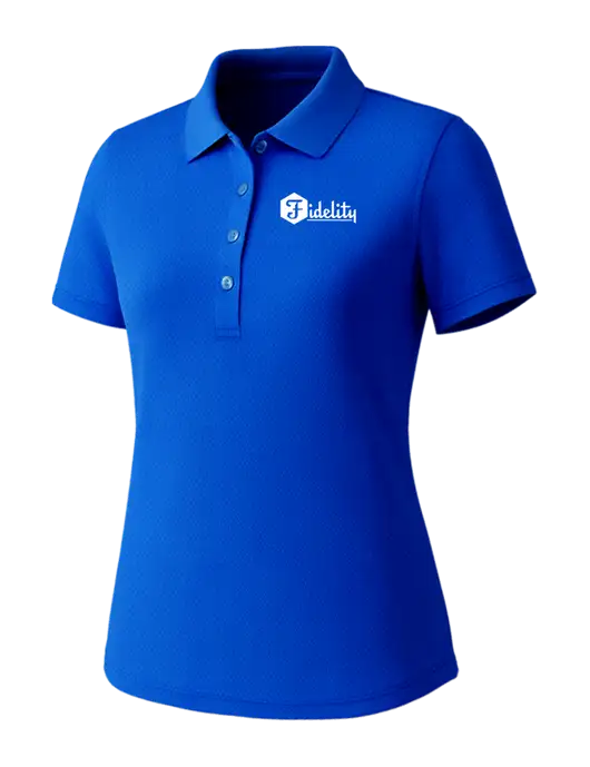 Callaway Womens Core Royal Performance Polo w/Fidelity Bank Logo
