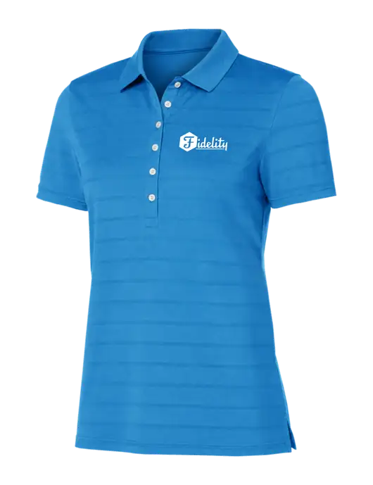 Callaway Womens Royal Blue Ventilated Polo w/Fidelity Bank Logo