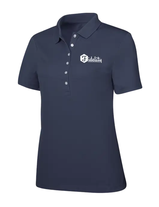 Callaway Womens Ottoman Navy Polo w/Fidelity Bank Logo