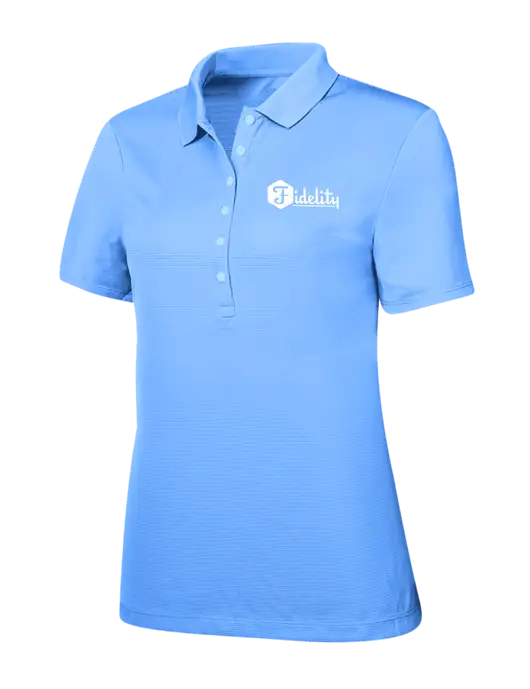 Callaway Womens Ottoman Light Blue Polo w/Fidelity Bank Logo