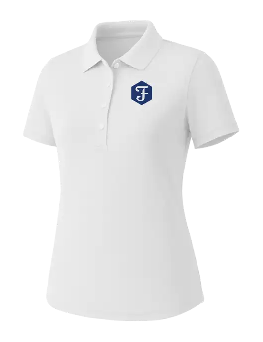 Callaway Womens Core Bright White Performance Polo w/F Icon Logo