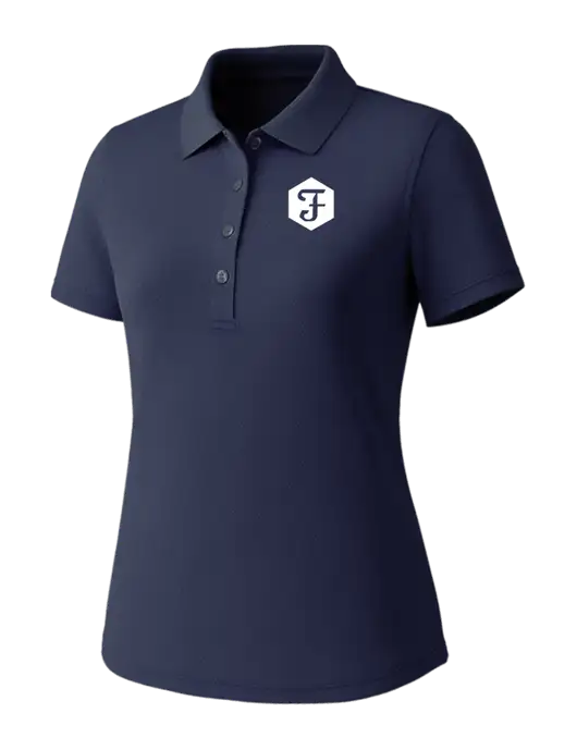 Callaway Womens Core Navy Performance Polo w/Fidelity Bank Logo