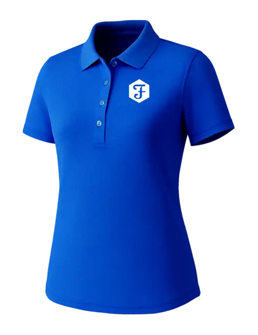 Callaway Womens Core Royal Performance Polo w/Fidelity Bank Logo