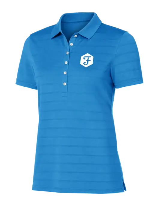 Callaway Womens Royal Blue Ventilated Polo w/Fidelity Bank Logo