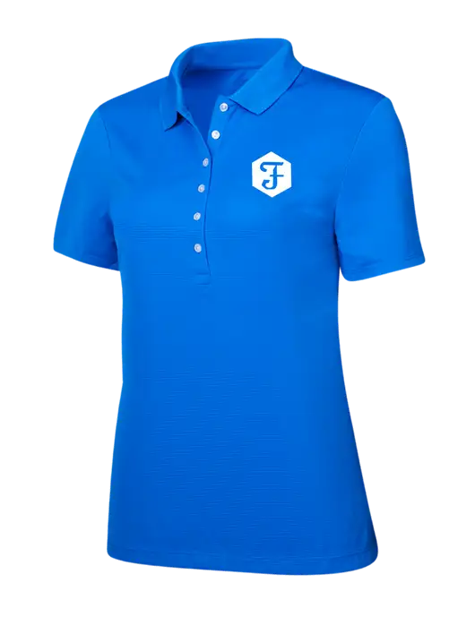 Callaway Womens Ottoman Royal Blue Polo w/Fidelity Bank Logo