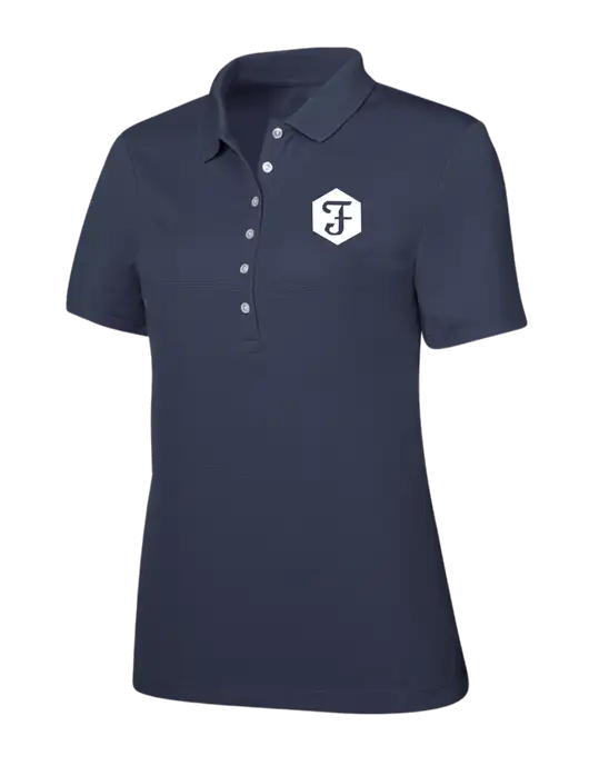 Callaway Womens Ottoman Navy Polo w/Fidelity Bank Logo