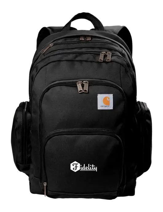 Carhartt Black Foundry Series Pro Backpack w/Fidelity Bank Logo