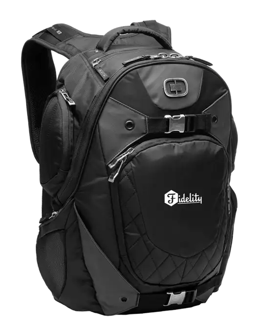 OGIO Black Squadron Pack w/Fidelity Bank Logo