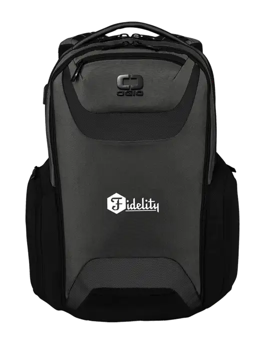 OGIO Tarmac Charcoal Connected Pack w/Fidelity Bank Logo