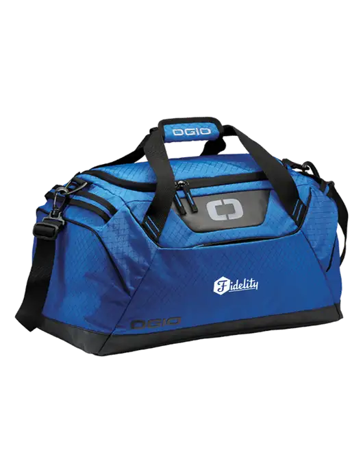 OGIO Royal Blue Catalyst Duffle
 w/Fidelity Bank Logo
